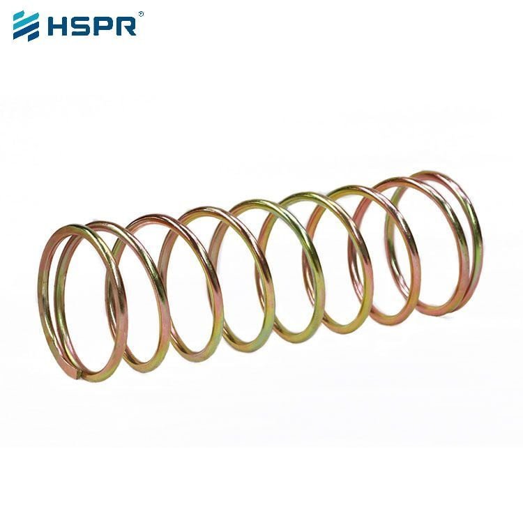 Yellow Zinc Plated compression spring (1)