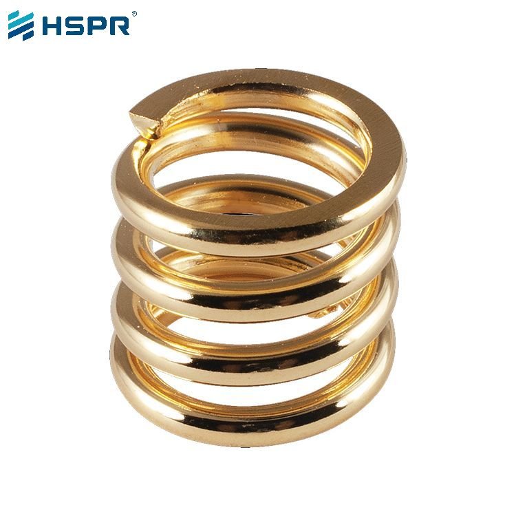 Yellow Zinc Plated compression spring (13)