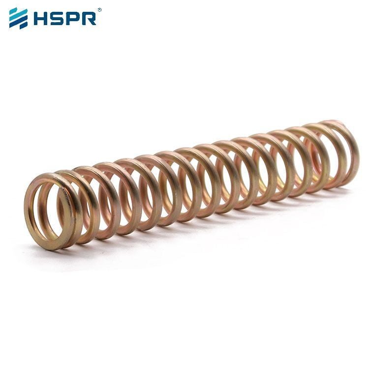 Yellow Zinc Plated compression spring (6)