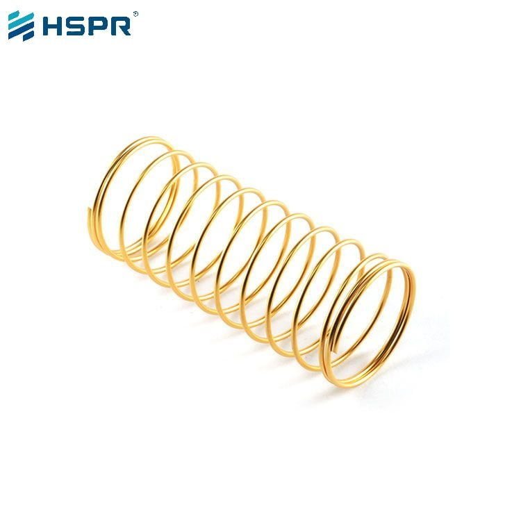 Yellow Zinc Plated compression spring (8)