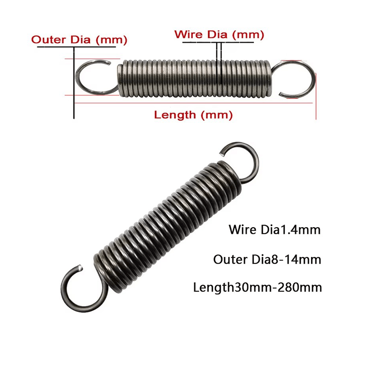 Open Hook Tension Spring